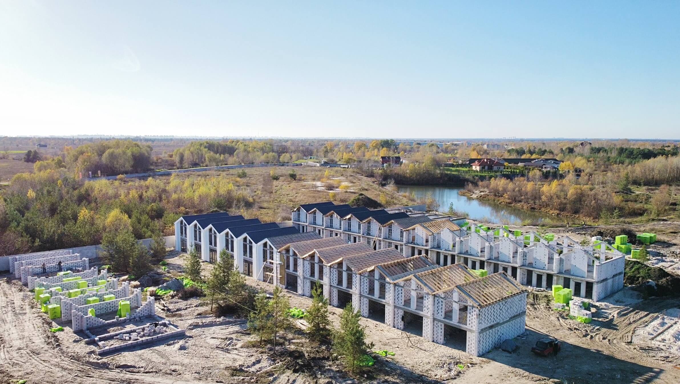 Про технологію будівництва таунхаусів в Prydesennya Eco Village